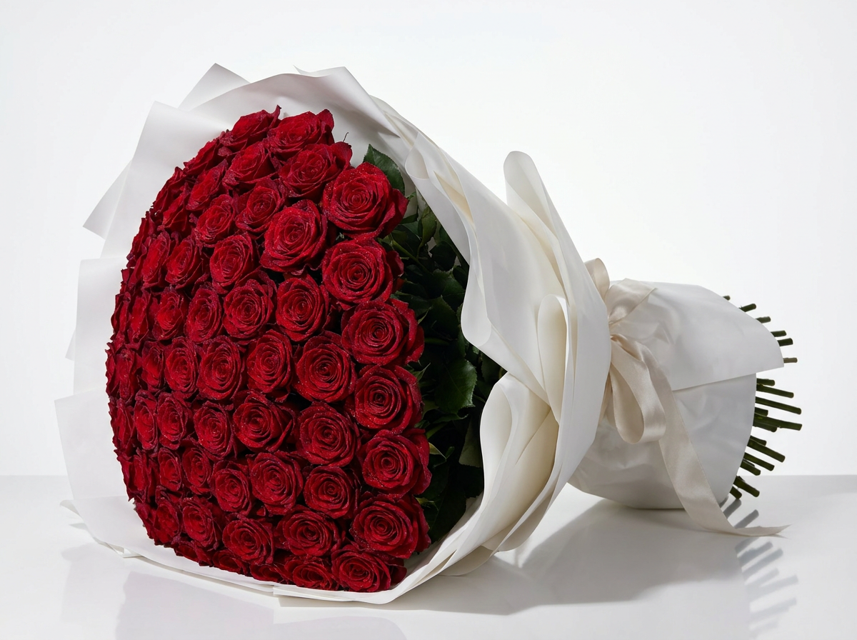 50-Red rose bouquet