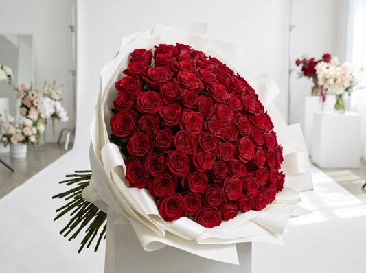 75-Red rose bouquet